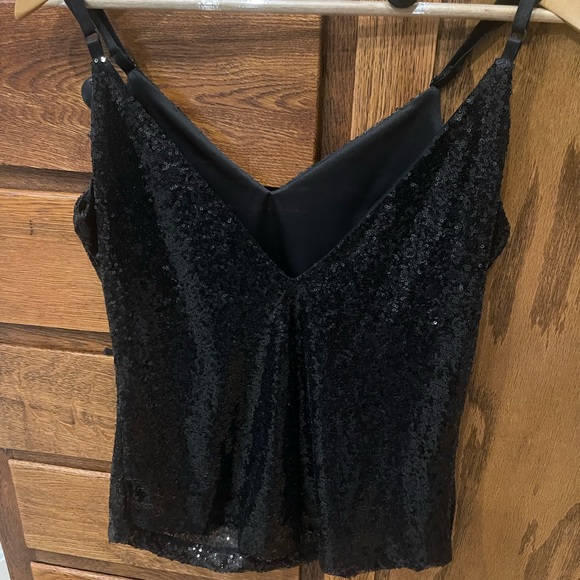 HAODUOYI Black Sequin Camisole - Picture 2 of 4